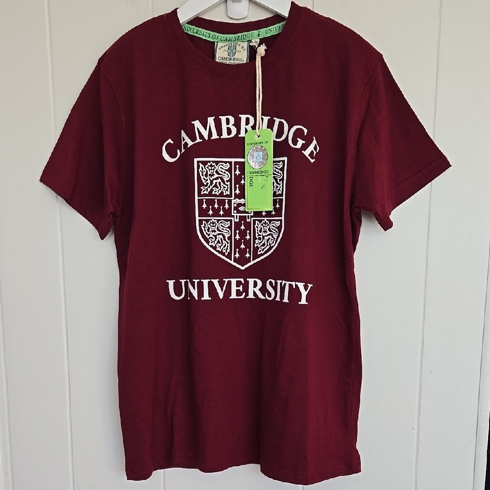 Cambridge University Maroon T-Shirt Size M